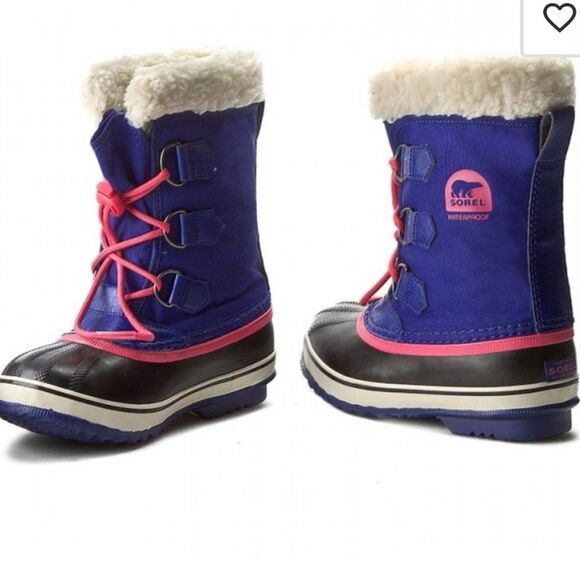 SOREL Snow Carnival duck Ny1879484 waterproof mid calf boots shoes Navy Size 5 - Picture 1 of 10